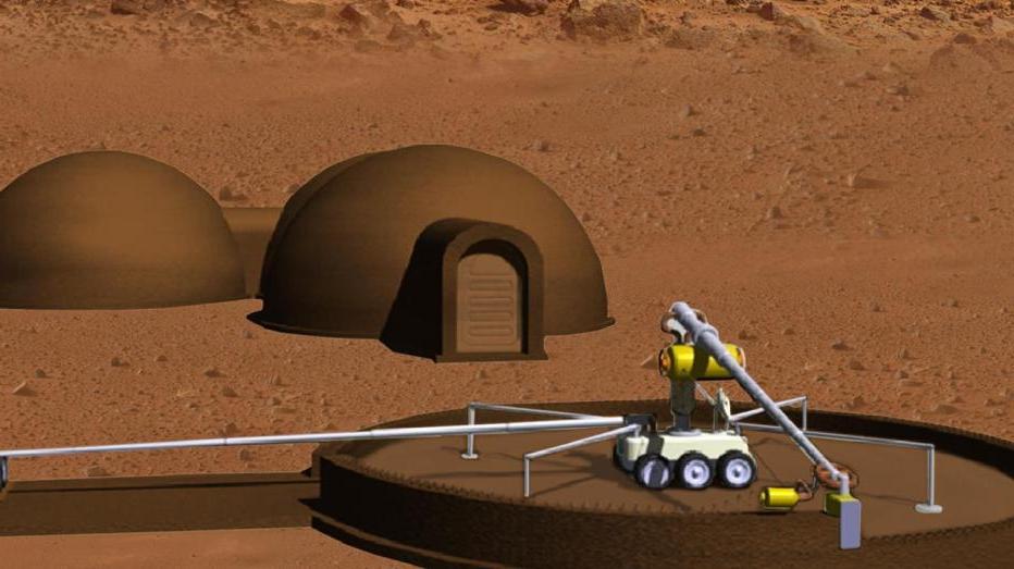 Mars habitat rendering